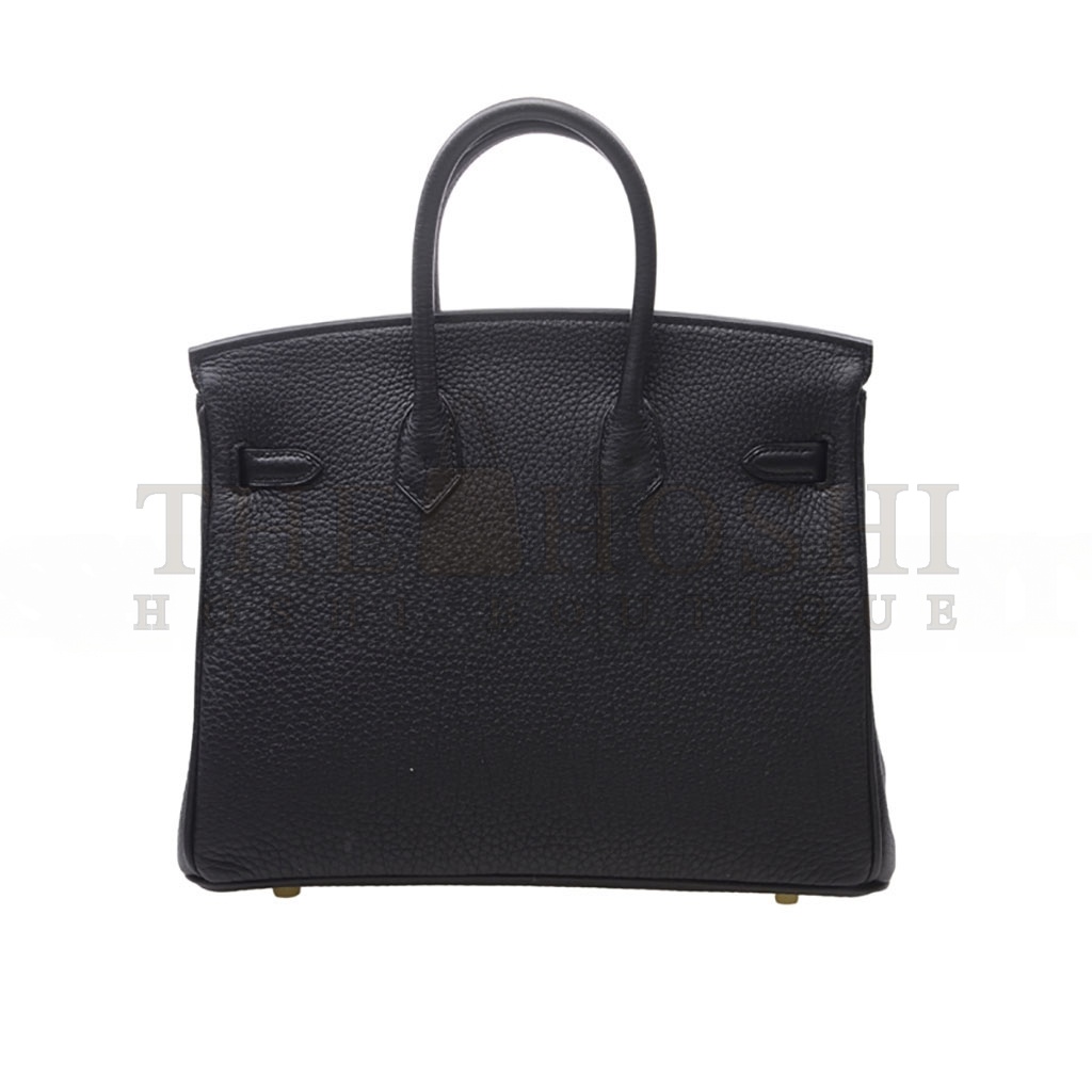 H**me5 BIRKIN 25 TOGO LEATHER BLACK GOLD BUCKLE H028369CC89 (25*20*13cm) Master Quality